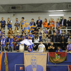 Imagen de la afición burgalesa durante un desplazamiento reciente.-MARÍA GONZÁLEZ / CB MIRAFLORES