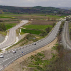 Las obras de la variante de Briviesca en la N-I contemplaban la apertura del nuevo acceso al polígono de La Vega.-G.G.