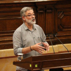 Carles Riera, en el Parlament, el pasado julio.-ACN