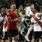 En un partido intenso, River volvió a ganar a Boca y esta vez lo consiguió con dos golazos.-ALEJANDRO PAGNI (AFP)