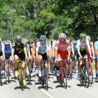 Imagen del pelotón de la Vuelta a Burgos durante una etapa.-RICARDO ORDÓÑEZ