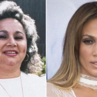 La narcotraficante Griselda Blanco y, a la derecha, Jennifer Lopez.-