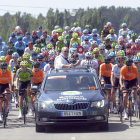 Marcos Moral da la salida real en una de las etapas de la Vuelta a Burgos 2018-Ricardo Ordóñez