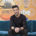 El humorista Eduardo Aldán, presentador del nuevo porgrama de TVE-1 'Espinete no existe'.-TVE