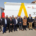 Presentación del nuevo camión de recogida de residuos de la Mancomunidad Ribera del Río Ausín y Zona de San Pedro de Cardeña. SANTI OTERO