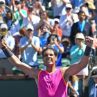 Nadal celebra su triunfo ante Krajinovic.-USA TODAY