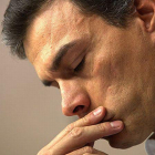 Pedro Sánchez deja su escaño en el Congreso.-DAVID CASTRO