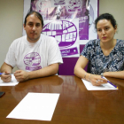 Mario Martín Veganzones y Laura del Pozo, durante la rueda de prensa que ofrecieron ayer.-L. V.