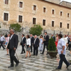La localidad ribereña acogió nuevamente a representantes de todas las administraciones, a quienes acompañaron miembros del equipo municipal y vecinos.-ECB