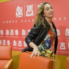 Carolina Punset, en su despedida de las Corts Valencianes.-MIGUEL LORENZO
