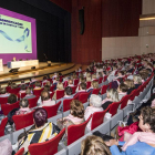 El presidente de la AECC se dirige a los asistentes en el encuentro celebrado en el Fórum Evolución.-ISRAEL L. MURILLO