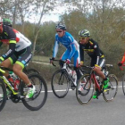 Pablo Torres durante la escapada del día en la última jornada de la Vuelta a Castilla y León.-