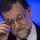 El presidente en funciones y líder del PP, Mairiano Rajoy, en una de sus comparecencias recientes tras el 26-J-AP