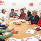 Imagen de la reunión en la que se conformó el comité electoral del PSOE.-ECB