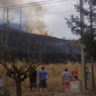 Imagen del incendio en Monasterio de Rodilla. ECB