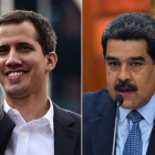 Juan Guaidó y Nicolás Maduro se disputan el poder en Venezuela.-AFP