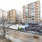 Imagen de una concentración en enero de 2014 junto a las obras del bulevar.-ISRAEL L. MURILLO