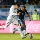 Sergio Agüero, durante el partido frente a Uruguay.-Foto: AP