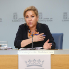 La vicepresidenta y portavoz de la Junta de Castilla y León, Rosa Valdeón, comparece en rueda de prensa posterior al Consejo de Gobierno-ICAL
