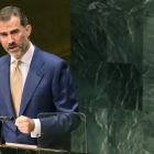 El rey Felipe, en la Asamblea General de la ONU.-EFE / BALLESTEROS