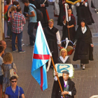 Un momento de la procesión en la festividad de la Virgen de la Encina.-ICAL