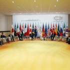 Vista general del 'retiro' de los dirigentes del G20 para hablar sobre lucha contra el terrorismo.-FRIEDEMANN VOGEL POOL / EFE