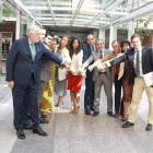 Los diputados de Vox en la Asamblea de Madrid (i-d); Jorge Arturo Cutillas; José Luís Ruiz; Javier Pérez; Gádor Pilar Joya; Ana María Cuartero; Rocío Monasterio; José Igancio Arias; Pablo Gutiérrez de Cabiedes.-RICARDO RUBIO (EUROPA PRESS)
