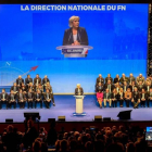 Marine Le Pen interviene en el congreso del Frente Nacional en Lille.-AFP / PHILIPPE HUGUEN