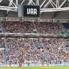 Aviso del uso del VAR en el Juventus-Cagliari de la pasada jornada-EFE / ALESSANDRO DI MARCO