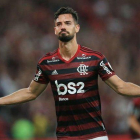 Pablo Marín, durante el partido de semifinales de la Copa Libertadores.-TWITTER