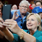 La candidata demócrata Hillary Clinton, en Iowa.-REUTERS / CHRIS KEANE