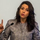 Inés Arrimadas, este lunes en el Parlament.-EFE /QUIQUE GARCÍA
