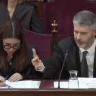 El abogado de Junqueras,  Andreu Van den Eynde, en el Supremo.-EL PERIÓDICO