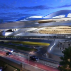 Imagen virtual del nuevo estadio olímpico de Tokio, que finalmente no se construirá.-Foto: AP