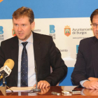 Javier Lacalle y Salvador de Foronda, ayer, en la rueda de prensa.-ISRAEL L. MURILLO