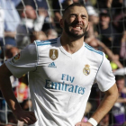 Karim Benzema, durante el último clásico.-AP / PAUL WHITE