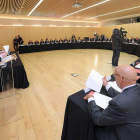 El presidente de la Cámara de Comercio de Burgos, durante su intervención de ayer.-ISRAEL L. MURILLO