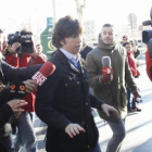 El 'pequeño Nicolás' llega, este viernes, a los juzgados de plaza de Castilla.-Foto: JOAN MANUEL PRATS