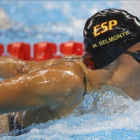 Belmonte, en plena acción, en la semifinal de los 200 mariposa.-Lavandeira jr / EFE