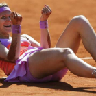 Safarova celebra su pase a la final.-Foto: AP / FRANÇOIS MORI