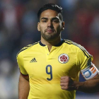 Radamel Falcao, nuevo jugador del Chelsea, tras marcar su gol en la tande de penaltis contra Argentina en la Copa América.-Foto:   REUTERS / MARCOS BRINDICCI