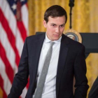 Jared Kushner, en la Casa Blanca, el pasado mes de febrero.-AFP / NICHOLAS KAMM