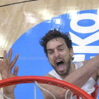 Pau Gasol logró 40 puntos y 11 rebotes frente a Francia.-AFP