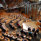 Votación sobre la ley activación del 'brexit' en el parlamento de Escocia.-ANDREW COWAN / AFP