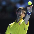 Djokovic durante partido ante Hyeon Chung-EFE
