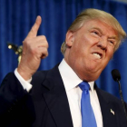 El candidato presidencial republicano Donald Trump en un discurso de campaña en New Hampshire.-Foto: REUTERS / DOMINICK REUTER