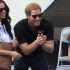 El príncipe Enrique y Meghan Markle (izquierda), el pasado 25 de septiembre.-/ AP / NATHAN DENETTE