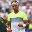 Nadal celebra su victoria frente a Donald Young.-Foto: AFP / JULIAN FINNEY