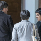 Reunión de Puigdemont y anna gabriel en la Generalitat-FERRAN SENDRA