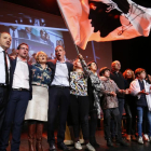 Candidatos nacionalistas corsos en un acto de campaña.-PASCAL POCHARD-CASABIANCA / AFP